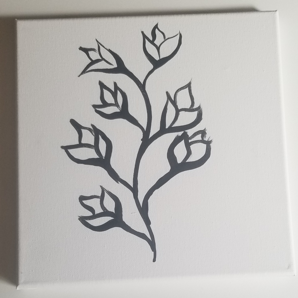 Minimalistic canvas painting